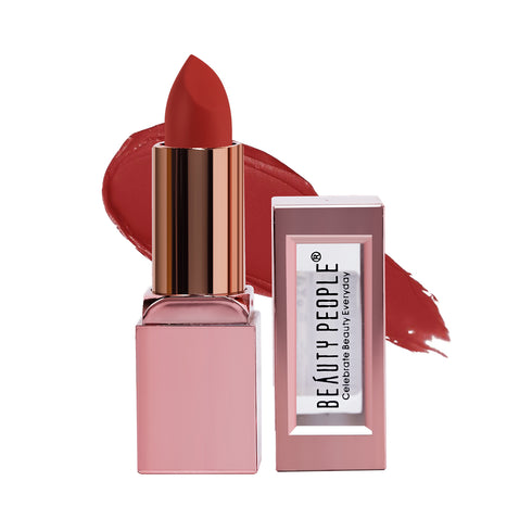 Beauty People Glorified Gold Creamy Matte Lipstick with Shea Butter