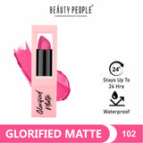 Beauty People Glorified Pink Creamy Matte Lipstick with VIT E