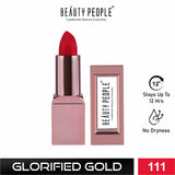 Beauty People Glorified Gold Creamy Matte Lipstick with Shea Butter